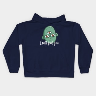 3 eyed monster Kids Hoodie